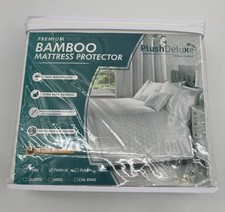 New Plush Deluxe Premium Bamboo Mattress Protector Cover Twin X-Long Size