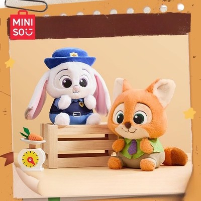 MINISO Disney Zootopia Citizen Series Judy Nick Costume Change Plush Doll Gift
