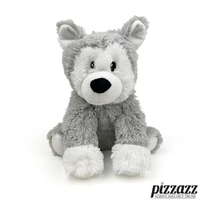 Large Plush Soft Toy Heat Pack Microwaveable or Chill Lavender Scented Husky Dog