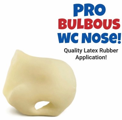 PRO LATEX WC FIELDS NOSE Rubber Makeup Clown Big Bulbous Mr Magoo PRO LATEX WC FIELDS NOSE Rubber Makeup Clown Big Bulbous Mr Magoo