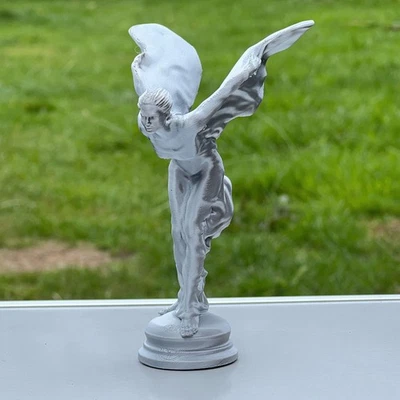 Rolls Royce Inspired Spirit Of Ecstasy Silver Lady Statue 3D Printed Replica