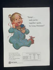 Magazine Ad* - 1965 - AT&T / Bell System - Cartoon Baby