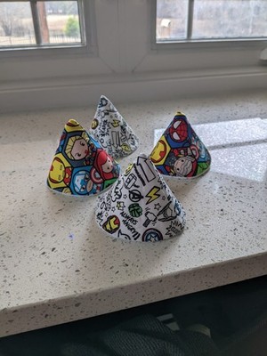 Marvel Superheroes Pee Pee Teepee Tinkle Tent, set of 4 New newborn baby boy