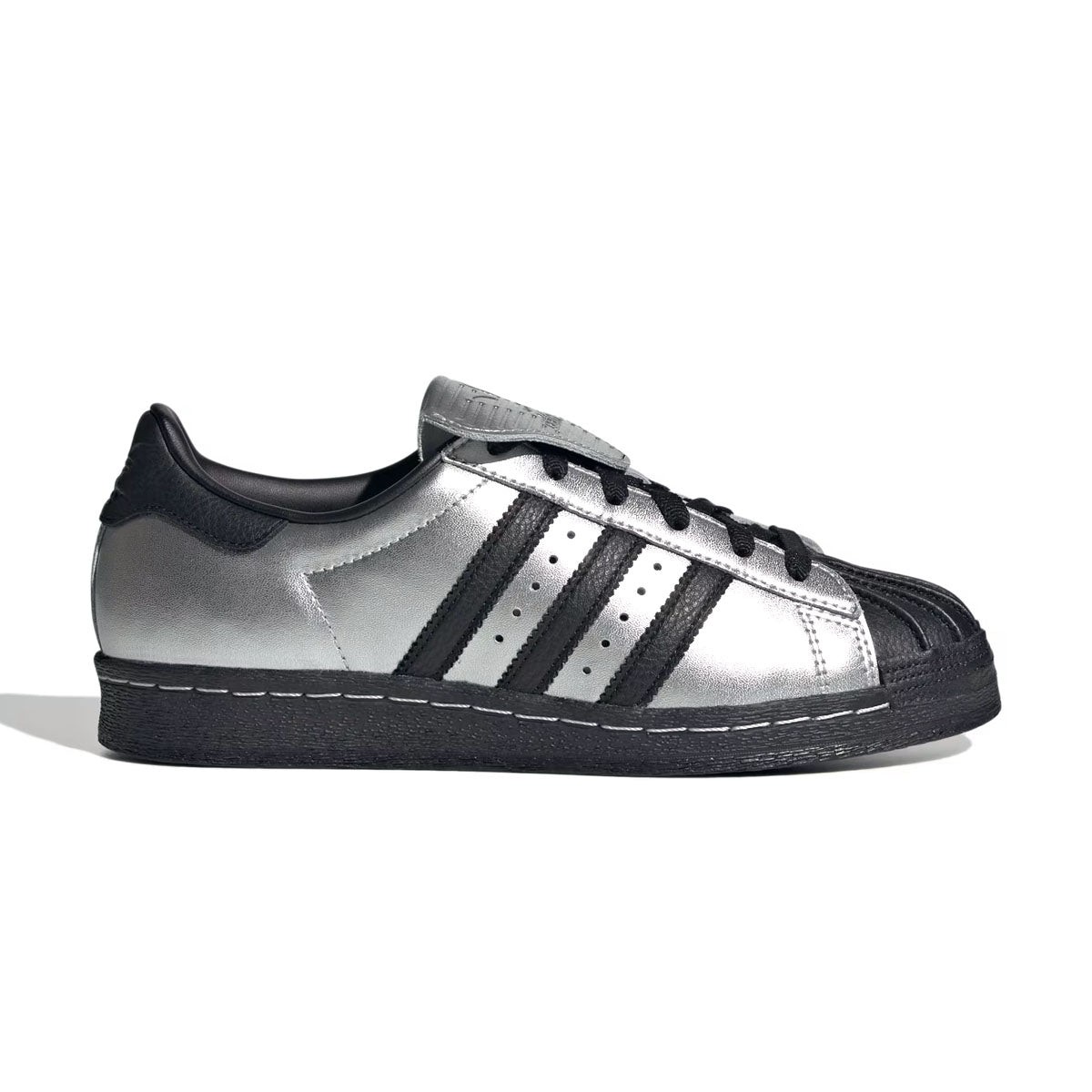 Adidas Superstar 82 Metallic Sneakers Shoes Silver Black JH5669