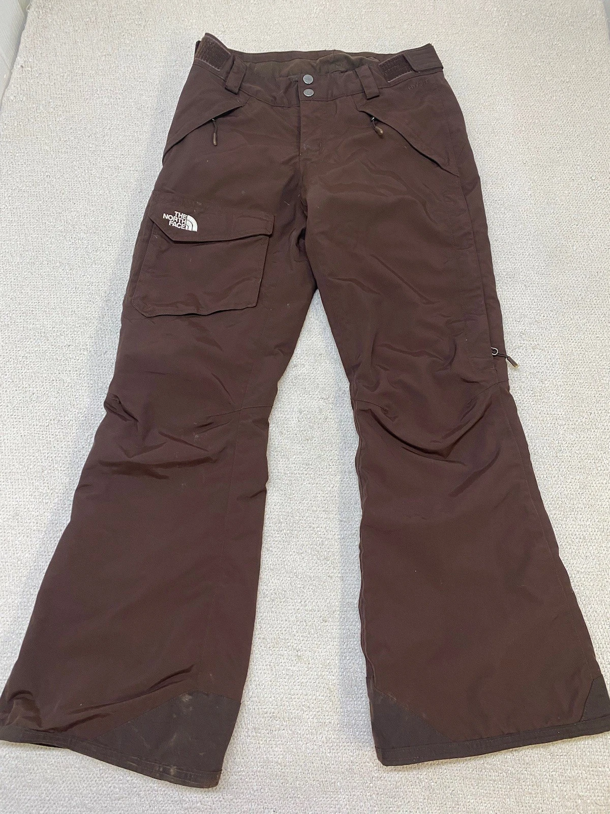 The North Face HyVent Snowpants Insulated Women’s XS Ski Snowboard Cargo Brown
