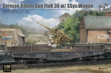 BDMBT044 1:35 Border Model German 88mm Flak 36 with SSys Wagon