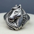 Vtg Sterling Silver Horse Ring Size 7.75 Cowgirl Southwestern Equestrian Western