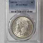 1883-O  $1  MORGAN SILVER DOLLAR  "NEW ORLEANS MINT"  PCGS MS61 Lot 2351