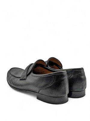 Allen Edmonds Bergamo Shoes Mens Size 10 EE Black Leather Slip On Dress Oxford s-l400.jpg main image 2