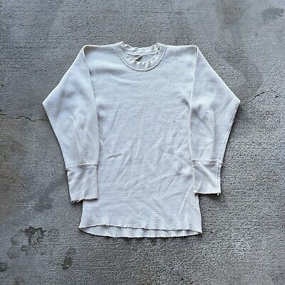 Vintage Hanes Thermal Shirt Mens 60s White Long Sleeve Under Vintage Hanes Thermal Shirt Mens 60s White Long Sleeve Under