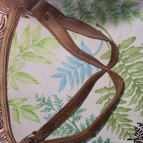 Vintage Juicy Couture Have a Juicy Day Love P & G Velvet & Leather Hobo Bag Rare - Picture 17 of 18