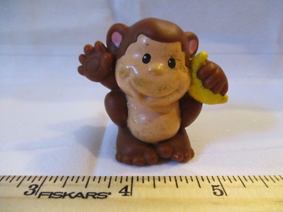 Fisher Price Little People Chimp Monkey part banana toy piece zoo figure animal 