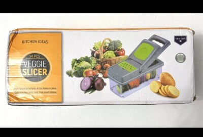 Vegetables Veggie Food Chopper, Slicer, Dicer, Grater.  Kitchen Ideas 16 pc, NEW