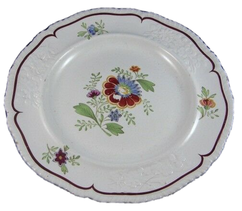 Ancien 19thC Gardner Russe Faïence Plaque Fayenze Teller Russie Creamware - Photo 1 sur 5