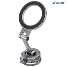 Leofoto PM-02 Magnetic Car Phone Mount - Silver