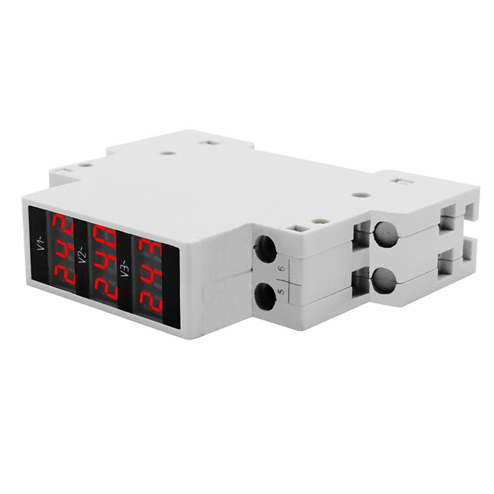 High Definition Screen Display Din Rail Voltage Meter AC80500V 1VA BV3R eBay