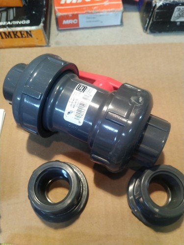 New. "Spears" 2329-010. 1" True Union Ball Valve. Socket/FIPT. EPDM PVC. *Cheap* - Picture 4 of 11