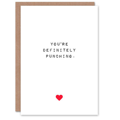 Valentinstag Grußkarte Spaß Lustig Humor Definitiv Stanzen für Ihn