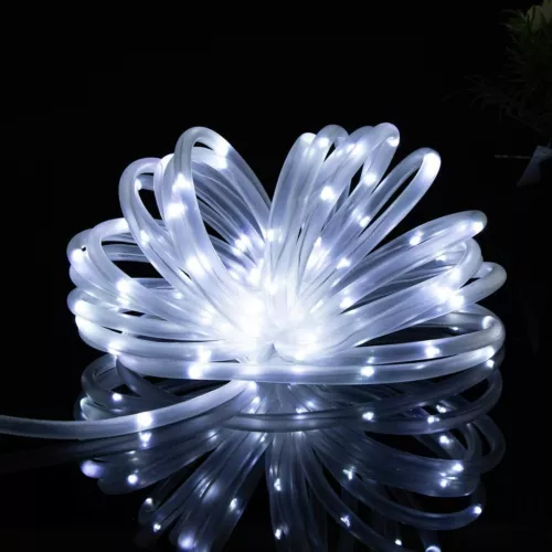 5-20m Solar Lichtschlauch Außen LED Wasserfest Lichterkette Farbe 8 Modi IP65 - Bild 17 von 18