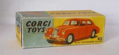Repro Box Corgi Nr.205 Riley Pathfinder rot und blau