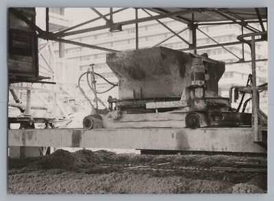 Bochum 1968 - Ruhr University Construction Site Concreting Machine - Old Photo