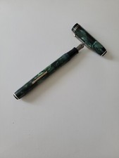 Penna stilografica vintage WEAREVER in celluloide verde iridescente non testata