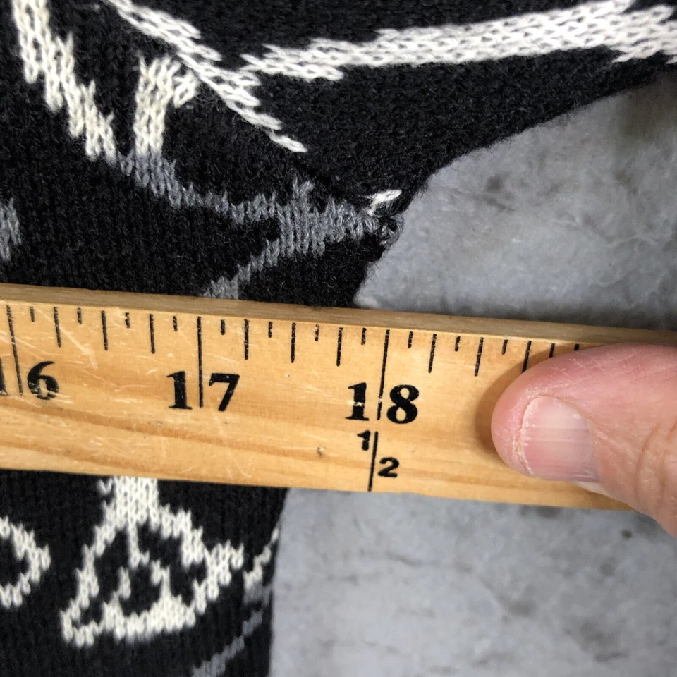 Suéter Harolds Vintage Mujer Extra Pequeño Negro Blanco Preppy Ecuestre Retro Foto 4 de 4