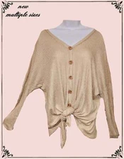 Entro waffle pattern tie top - multiple sizes and colors- so cute!**