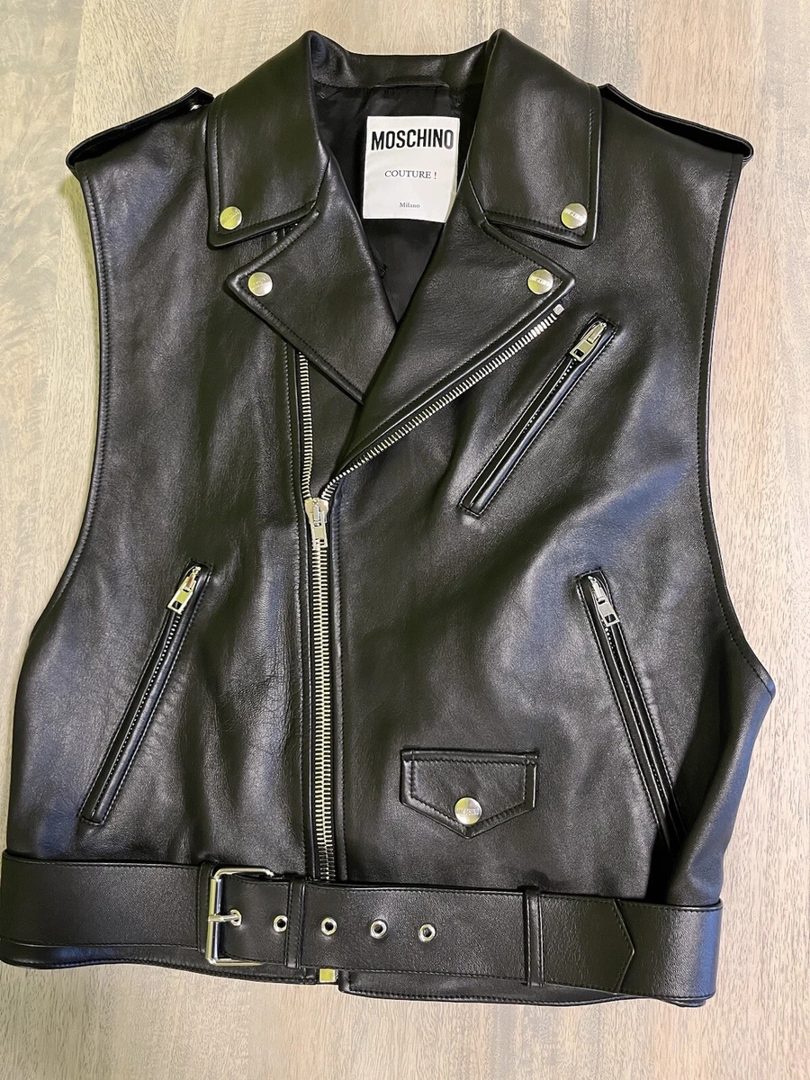 Moschino Leather Outer Shell Coats, Jackets & Vests for Men for