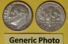 1963 or 1963-D US Roosevelt Dimes in Circulated condition...see Photos