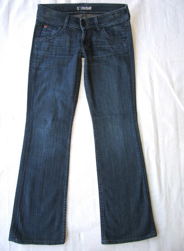 Hudson Signature Bootcut Jeans Wm Sz 27 Blue Distressed+Stretch+Flap Pocs L31.5 - Picture 4 of 9