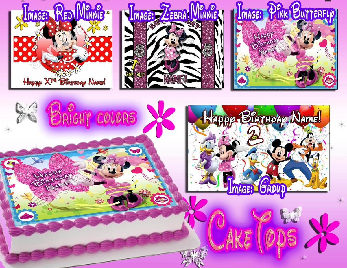 Minnie Mouse 2nd Birthday Sheet Cake