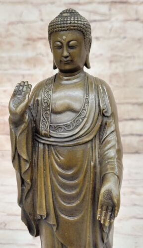 Buddha Statues Genuine Bronze Sculptures Buda Decorations Home Decor Figurine - Picture 7 of 10