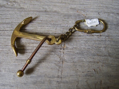 Authentic Models BRASS ANCHOR KEYCHAIN
