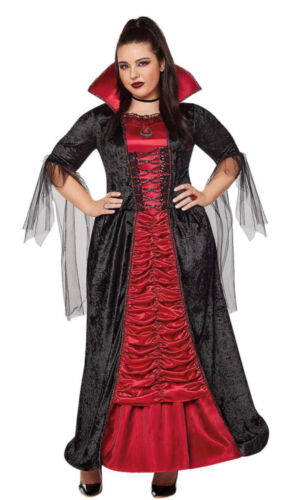 Costume d'Halloween comtesse Vampiretta gothique vampire dame fantaisie cosplay adulte M - Photo 1/11