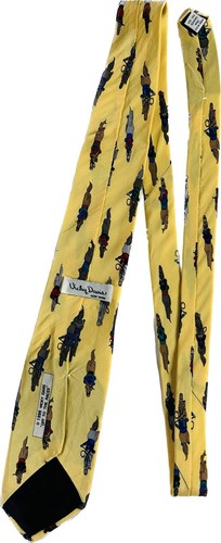 Vintage 1996 Vicky Davis 100% Silk Men’s Tie 62”x3.75” Horse Racing Derby - Picture 6 of 10