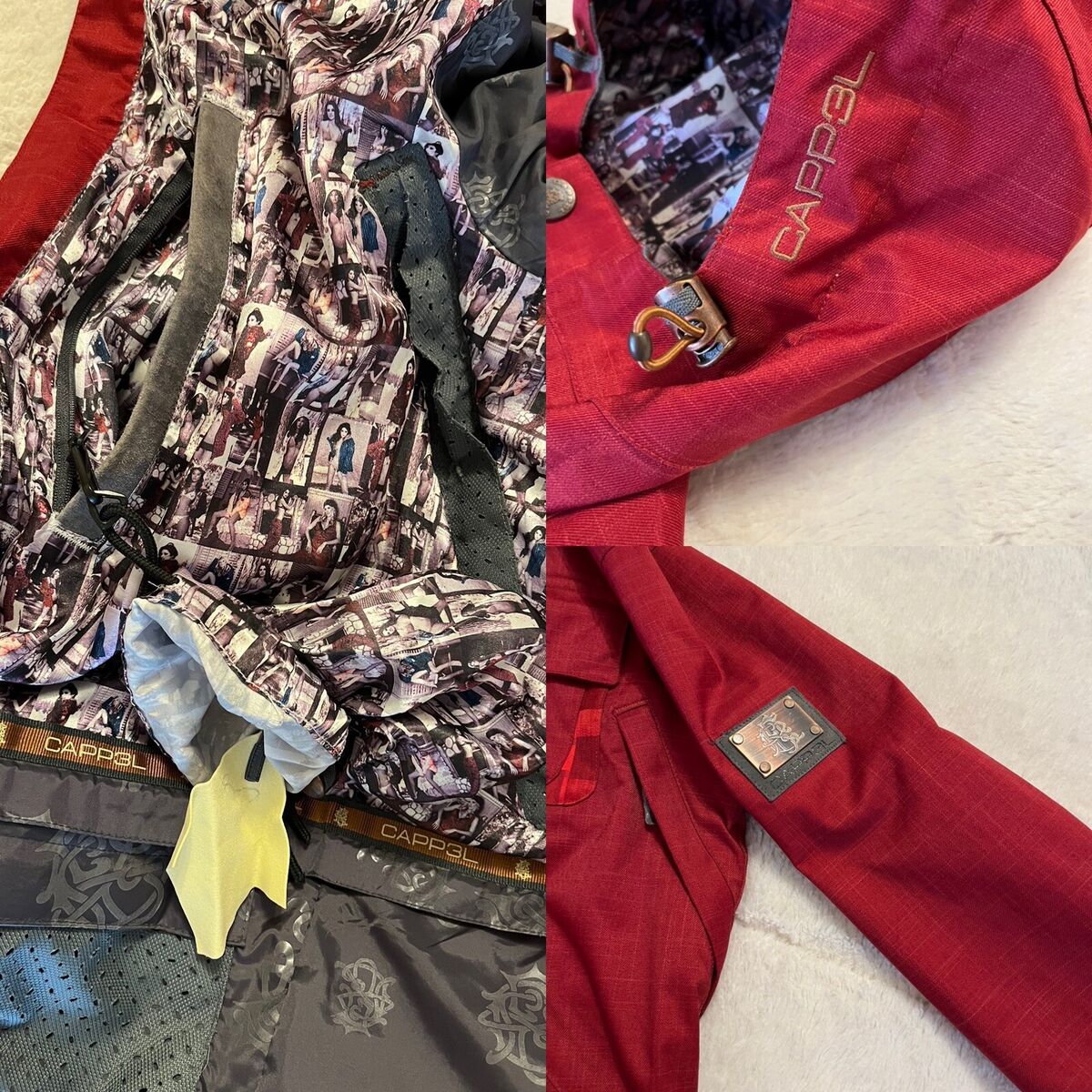 Capp3L by Ride Snowboards Unisex XS Hooded Full Zip Burgundy Capp3L by Ride Snowboards Unisex XS Hooded Full Zip Burgundy