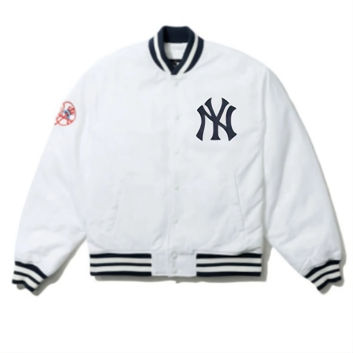 CHAQUETA VARSITY MLB WHITE