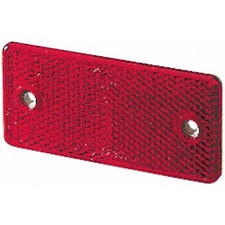 Rear Reflector Rectangular Red Screw Fix HELLA 8RA 003 326-001