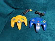 Official Nintendo 64 Controller AUTHENTIC OEM N64 Remote NUS-005 Blue or Yellow