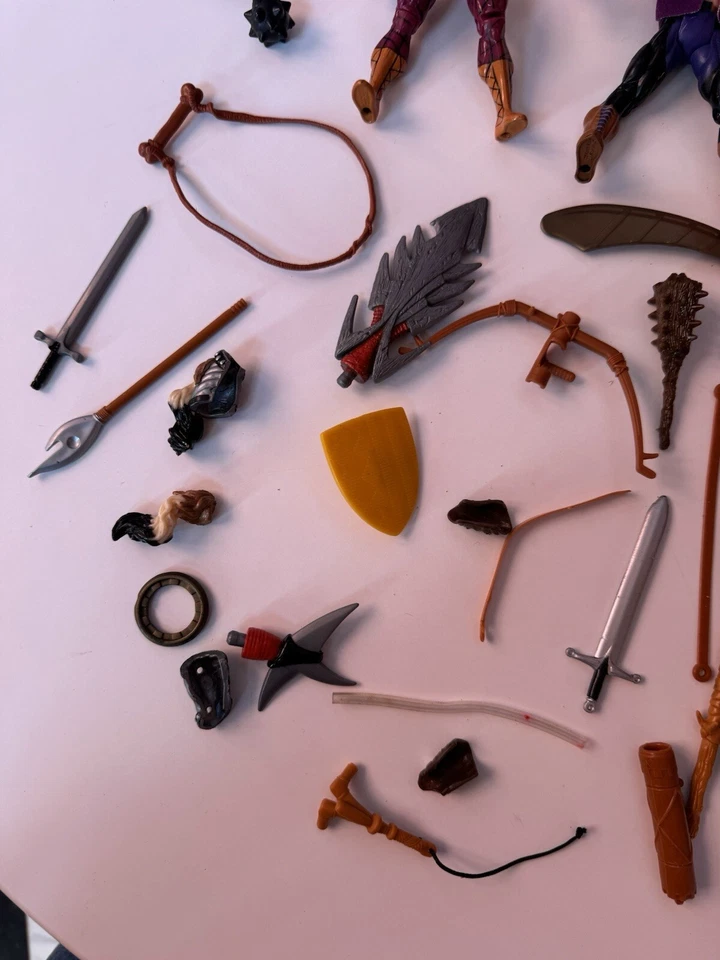 1995-96 ЛОТ ТОВАРОВ 9 Экшн-фигурок Геркулеса Disney Weapons Смешанные Аксессуары Игрушки 90-х - Изображение 4 из 4