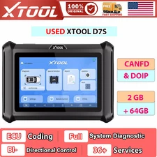 USED XTOOL D7S Bidirectional Scan Full System Diagnostic e/CU Coding Tool CANFD