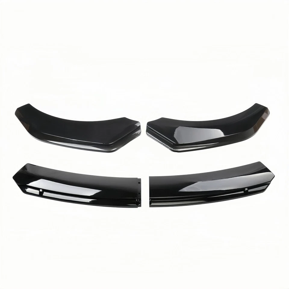 For Mercedes-Benz GLA-Class 250 Glossy Black Front Bumper Lip Spoiler+Splitter Foto 4 de 4