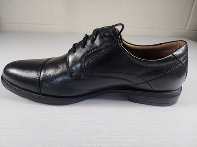 Florsheim Comfortech Mens Black Leather Cap Toe Oxford Dress  display picture 3