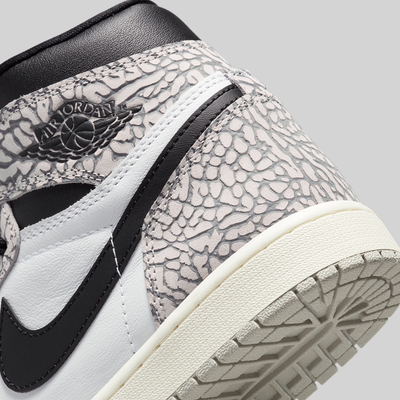 Nike Air Jordan 1 Retro High OG White Cement Elephant Print  display picture 3