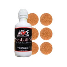 Game Room Guys Foosball Oil and 6 Natural Cork Foosballs
