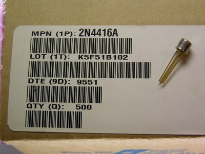 8 Motorola 2N4416A 35V 5mA N-Channel JFET RF Amplifier Transistors TO-72