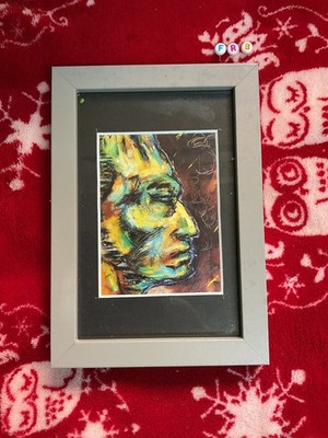 Seltene Miniatur Clive Barker Horror Ikone, makabre Fantasy Traumlandschaft Kunstdruck