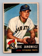 1953 Topps #222 Vic Janowicz Rookie VGEX-EX Vintage High # SP Baseball Card. rookie card picture