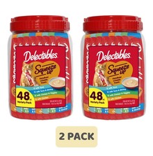 Hartz Delectables Squeeze Up Variety Pack Lickable Wet Cat Treats, 0.5 oz, 96 ct